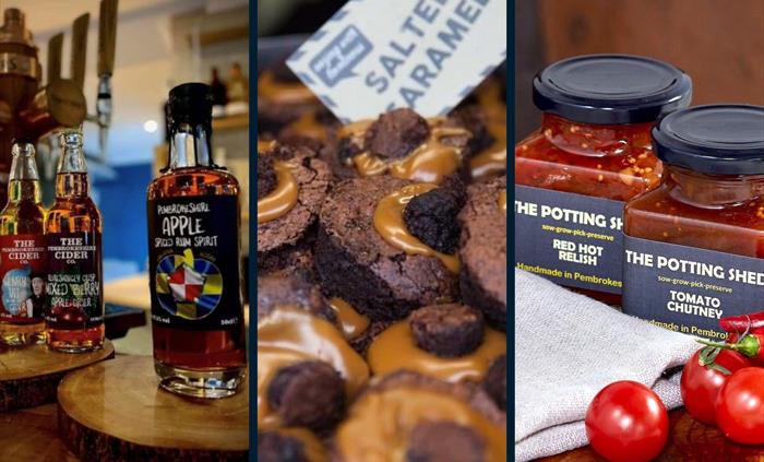 Llys-y-fran Autumn Food & Drink Fair produce - The Potting Shed, Pembrokeshire Cider and Chock Shop